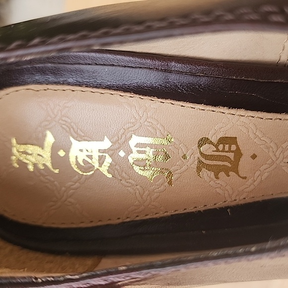 L.A.M.B. TAMMY Peep toe Heels in Brown, Size 9. - Picture 8 of 12